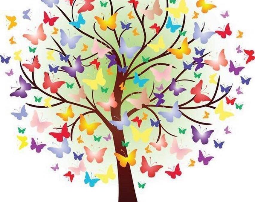 arbre papillons