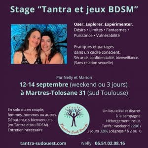 stage Tantra et jeux BDSM