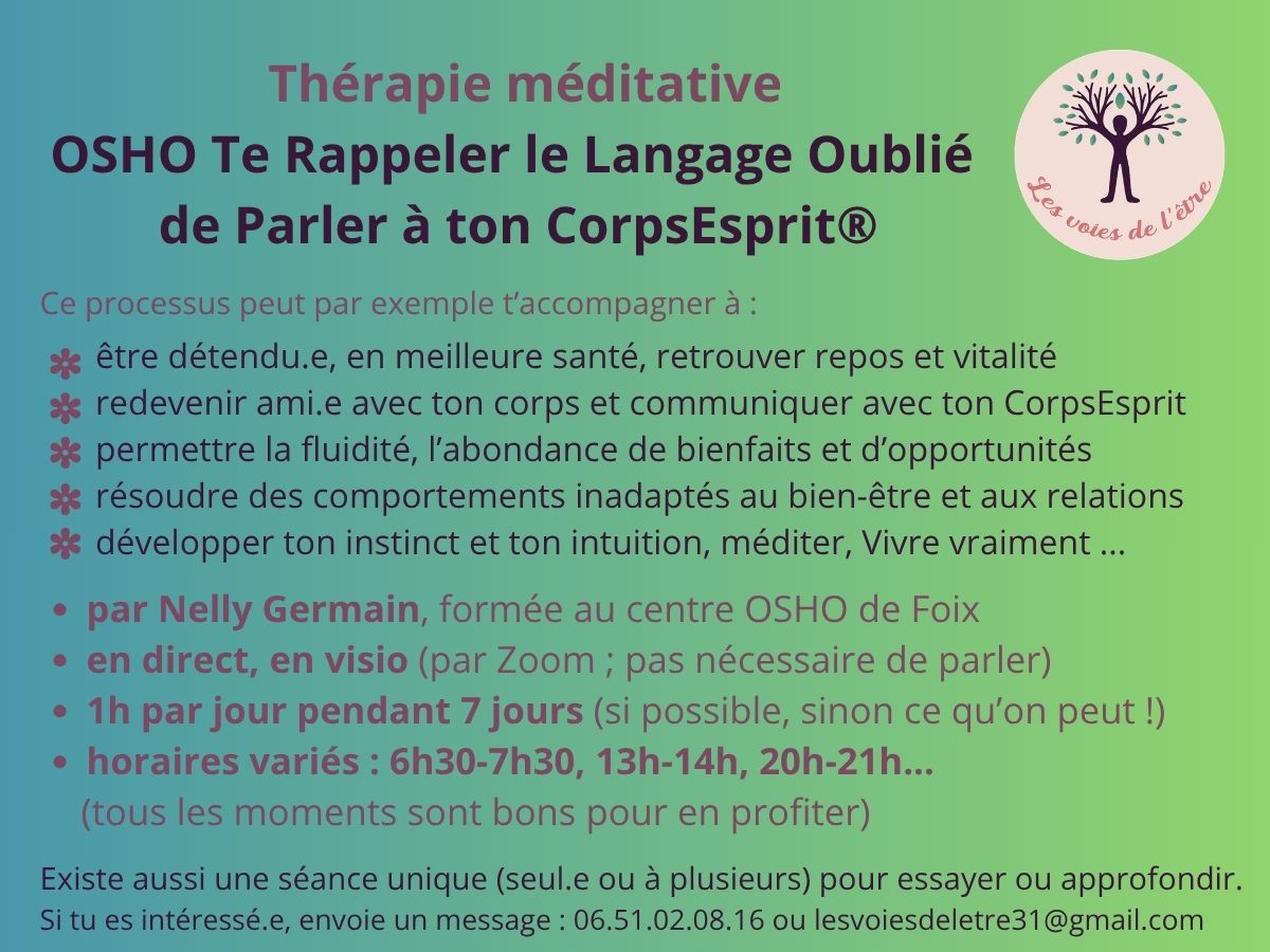 OSHO Parler présentation