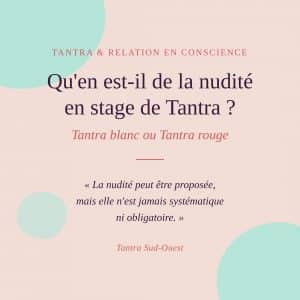 nudité stage Tantra